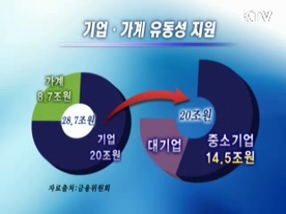중소기업·가계 금융지원 총력