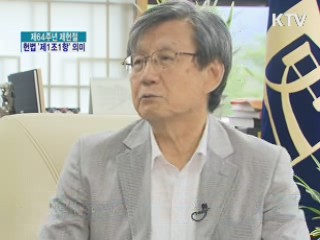 제64주년 제헌절, 헌법 '제1조1항' 의미