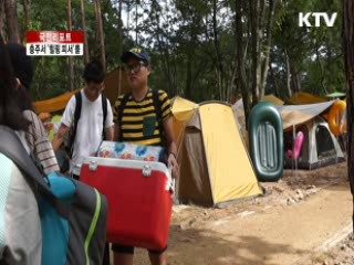 삼국시대 유적답사 송계계곡의 물놀이 [국민리포트]