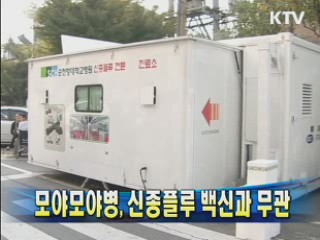 모야모야병, 신종플루 백신과 무관