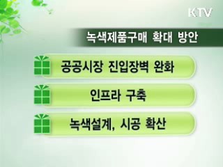 정부, 공공녹색 시장 규모 2배 확대