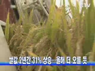 쌀값 2년간 31% 상승…올해 더 오를 듯