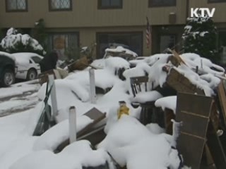 미 동부 이번엔 눈 폭풍···정전 등 피해속출