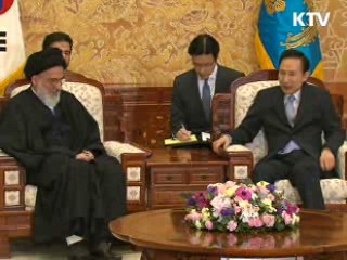이 대통령, 이란 사법부 수장 접견