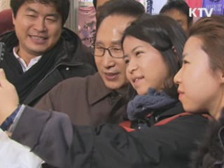 이 대통령, 동대문 새벽시장 민생탐방