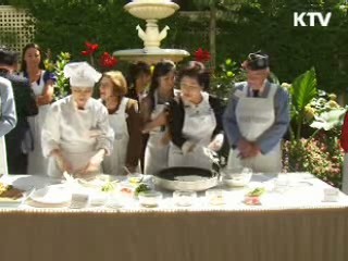 김윤옥 여사, 한국전 참전용사에 한식 대접