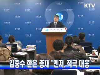김중수 한은 총재 "엔저, 적극 대응"