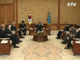 코리아소사이어티 지도부 접견