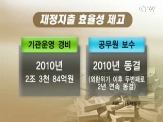세출구조 개선, 재정 건전성 강화