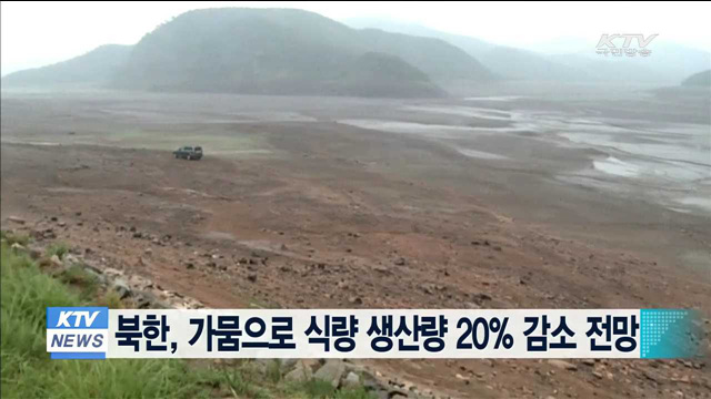 북한, 가뭄으로 식량 생산량 20% 감소 전망