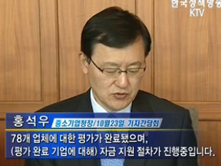 中企 유동성 지원 다음달 완료