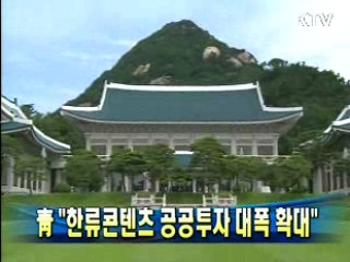 靑 "한류콘텐츠 공공투자 대폭 확대"