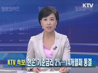 한은, 기준금리 2%···14개월째 동결