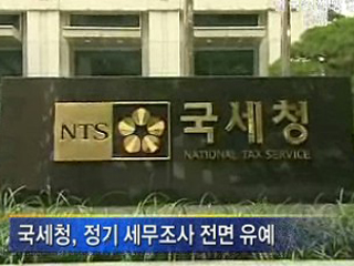 금융 안정때까지 세무조사 유예