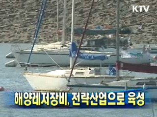 해양레저장비, 전략산업으로 육성