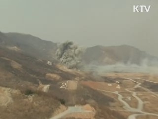 한미, 다연장로켓 실사격 훈련 실시