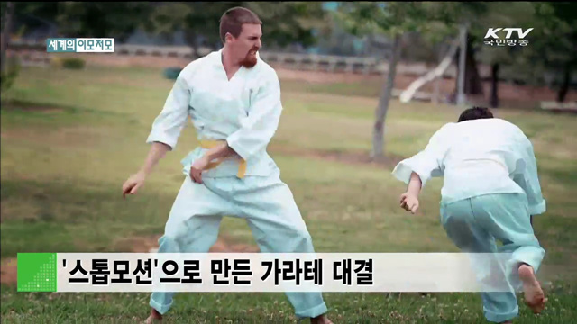 '스톱모션'으로 만든 가라테 대결 [세계 이모저모]