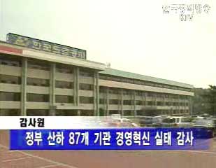 감사원, 정부산하기관 대대적 감사