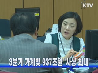 가계빚 937조원 사상최대···증가율은 둔화