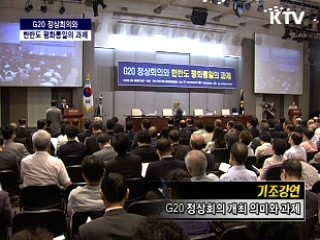 G20 정상회의와 한반도 평화 통일의 과제