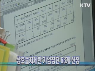 상호출자제한 기업집단 63개 선정
