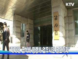 "지자체, 급식비 횡령에 업무시간 골프까지"