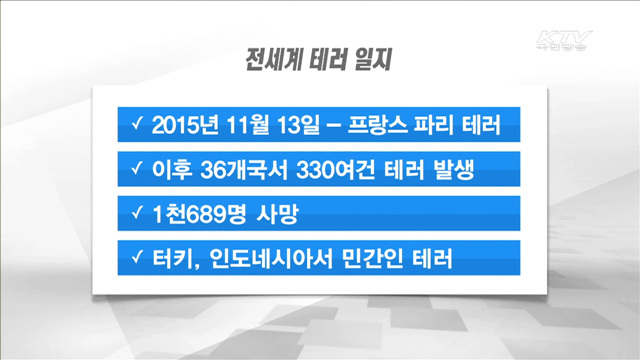 안전지대는 없다…'테러방지법' 필요성 증가