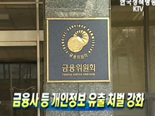 금융사 등 개인정보 유출 처벌 강화