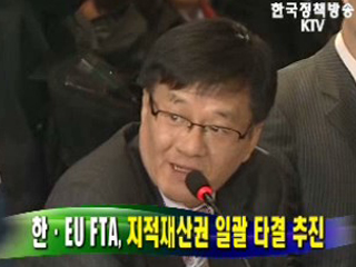 한·EU FTA, 지적재산권 일괄 타결 추진