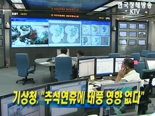 기상청, ‘추석연휴에 태풍 영향 없다’