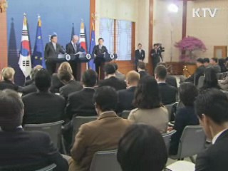 한·EU "北 식량문제 최우선, 로켓발사 철회해야"