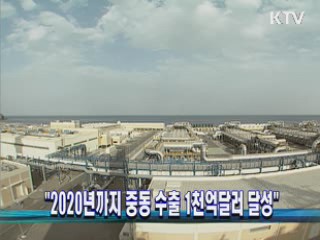 "2020년까지 중동 수출 1천억달러 달성"