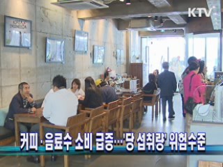 커피·음료수 소비 급증…'당 섭취량' 위험수준